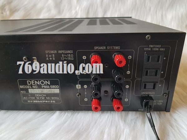 Ampli Denon 580D Hàng Nhật Bãi Xịn, Mới 95% Giá Tốt